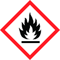 Gefahren-Piktogramm Flamme - entzündbar